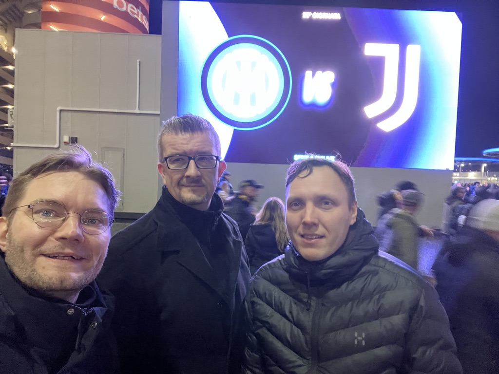 Ottelupäivä: Inter–Juventus Meazzan ulkopuolella