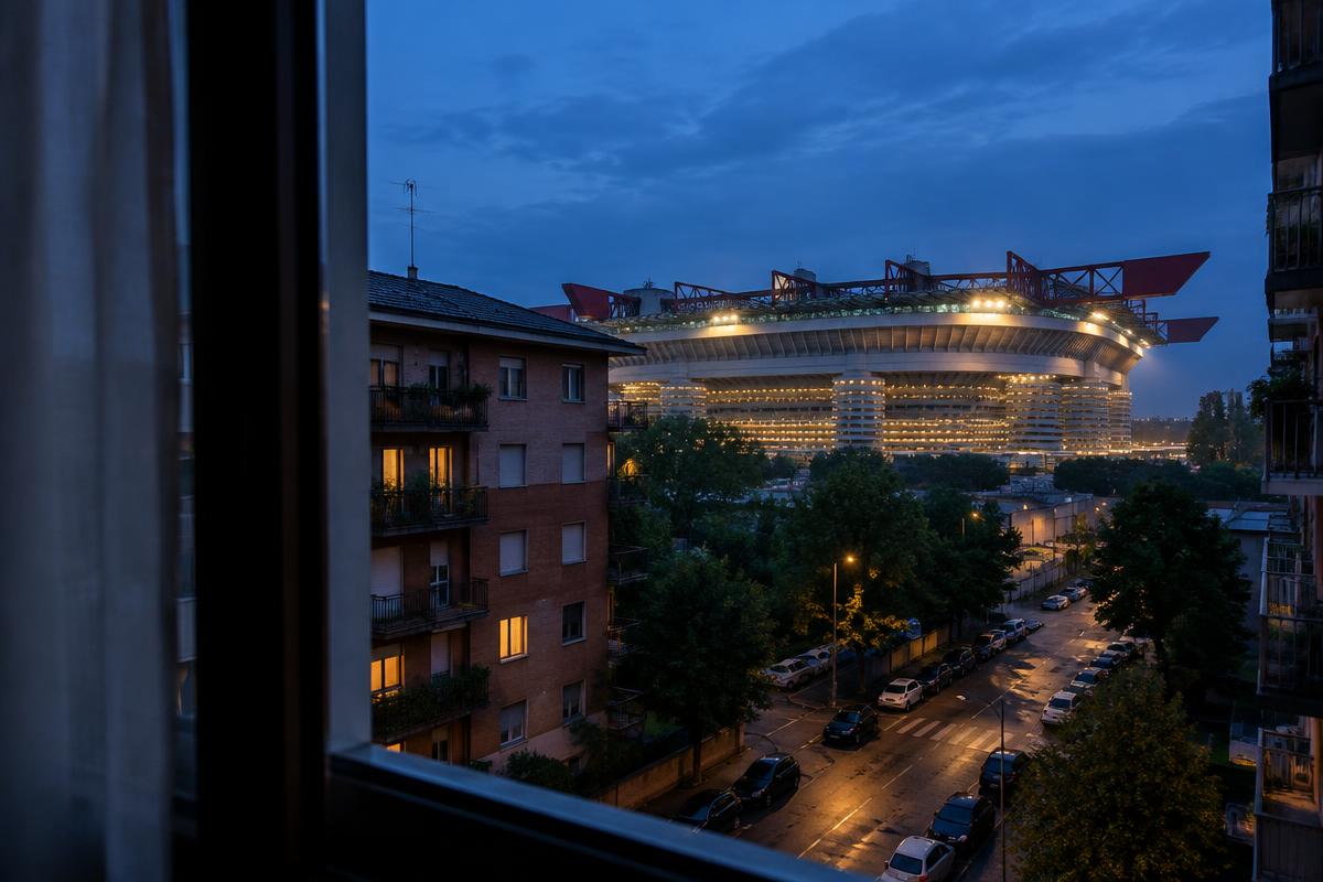 Majoituksen tunnelmaa Milanossa